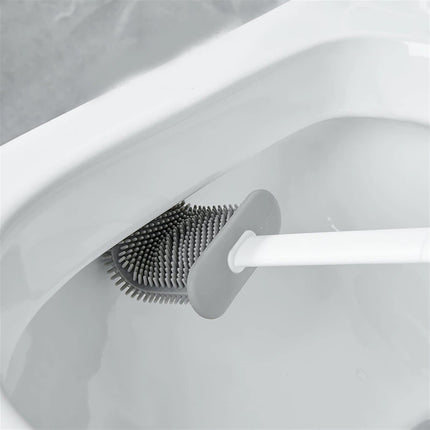 Toilet Brush Wall Hanging Toilet Brush with Holder Set Silicone Bristles for Floor Bathroom Cleaning Soft Toilet Brush WC Accessories Toilet Bowl Cleaners Brush