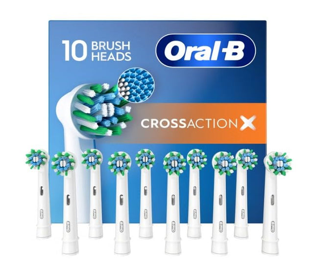 Oral-B Brush Heads Cross Action, 10 Pack