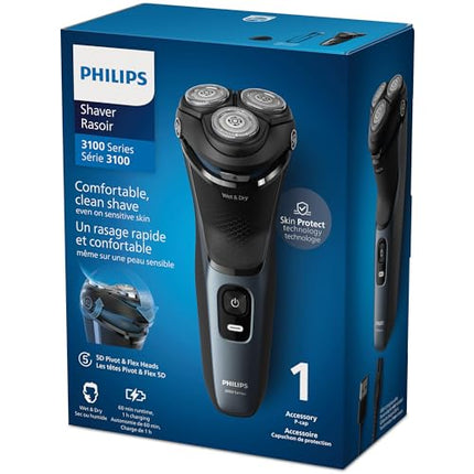 Philips Electric Shaver Series 3100, Wet & Dry with 5D Flex Heads, S3144/00