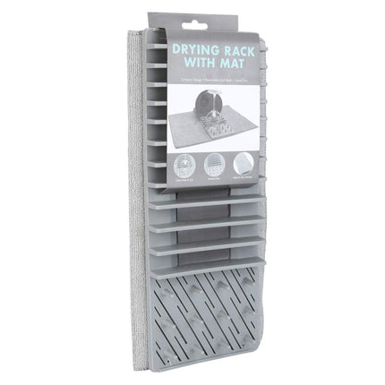 Multifunctional Kitchen Dish Drainer Rack, Absorbent Drain Pad, Heat Insulation, Detachable and Foldable Cloth for Home Use