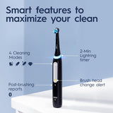 Oral-B iO4 Electric Toothbrush, for a Gentle Clean and Healthier Gums, White, iO Series 4 with 1 Toothbrush, 1 Brush Head, and 1 Travel Case