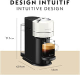 Nespresso Vertuo Next Single Serve Coffee and Espresso Machine NV120W by De'Longhi, White