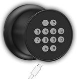 Digital Door Knob,Keyless Entry Door Knob,Smart Knob Unlock by Passcode/USB Backup,Exterior Door Lock with Keypad,Security Door Lock Electronic Door Knob for Home Office Bedroom Hotel Apartment,Black