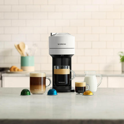 Nespresso Vertuo Next Single Serve Coffee and Espresso Machine NV120W by De'Longhi, White