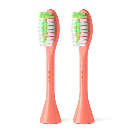 Philips One by Sonicare 2pk Brush Heads, Coral, BH1022/01