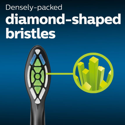 Philips Sonicare DiamondClean Replacement Brush Heads, Black, 2 Pack, HX6062/90