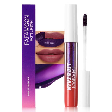 FAFAMOON Peel Off Lip Stain Tints, Liquid Lipstick Lip Stain Peel Off Long Lasting Waterproof for Women, Non-stick Cup Highly Pigmented Not Faded Smudge-proof