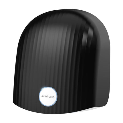 ¡NTERHASA! Compact 3-Pin Plug In Hand Dryer 110V Electric Commercial Hand Dryer, BLACK