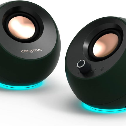 Creative Pebble Pro Minimalist 2.0 USB-C Computer Speakers- Dark Green