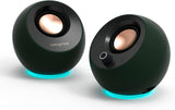 (LIKE NEW) Creative Pebble Pro Minimalist 2.0 USB-C Computer Speakers- Dark Green