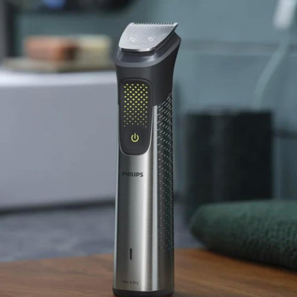 Philips Series 9000 All-In-One Trimmer - 22 piece Men's Grooming Kit for beard, body, face, nose, ear hair trimmer w/premium travel bag, MG9560/28