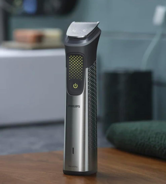 Philips Series 9000 All-In-One Trimmer - 22 piece Men's Grooming Kit for beard, body, face, nose, ear hair trimmer w/premium travel bag, MG9560/28