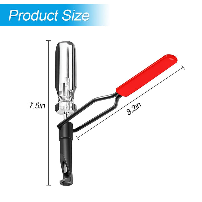TSUGAMI Car Valve Adjustment Tool, 10mm Jam Nut Slotted Valve Adjusting Stud with Screwdriver Spring Lapping Grinding Removal Tool, Auto Accessories, Compatible with Japanese Vehicle