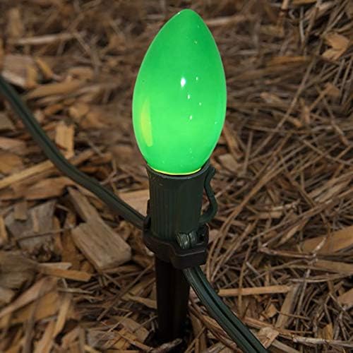 C9 Multicolor Christmas Light Bulbs - 25 Pack with E17 Base for Christmas Lights Outdoor Indoor Party Backyard Christmas Decor