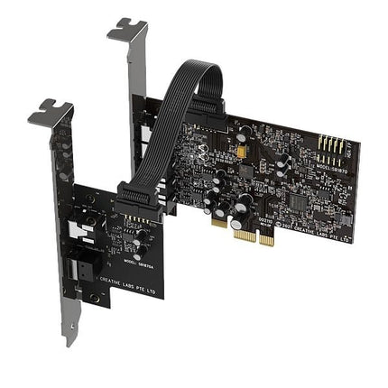 Creative Sound Blaster Audigy Fx V2 DBPro - Expansion Card for Sound Blaster Audigy Fx V2, with DSD256 Playback Support, 7.1 Surround Sound, and Optical-Out Port-New Open Box