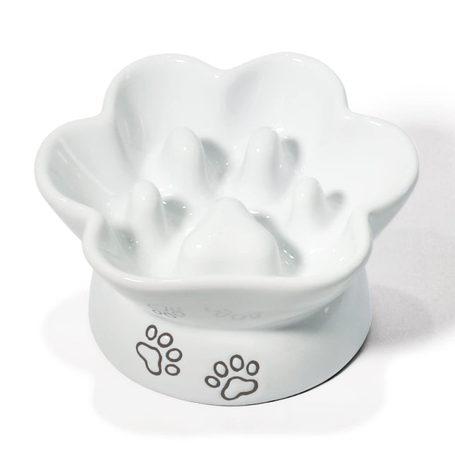 Kaiikai’s 5" Slow Feeder Dog Bowls and Cat Food Bowl Ceramic Dog Water Bowl Elevated