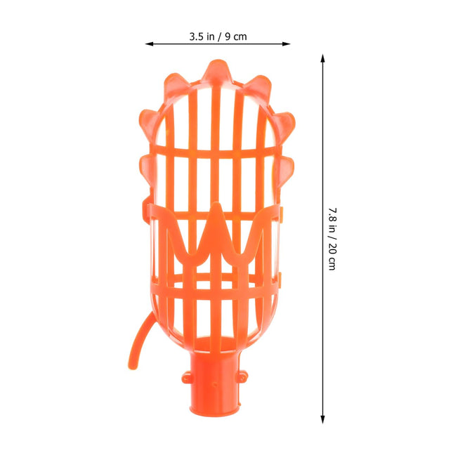 Luxshiny 2 Pack Fruit Picker Baskets with Stem Cutter for Garden and Orchard Use Portable Mango Pear Picking Tool Without Pole 7.87X3.54X3.54 Inches