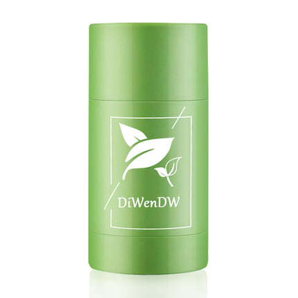 Green Tea Deep Cleanse Face Mask Stick,Moisturizing Oil Control Green Mud Clay Mask Stick for Face