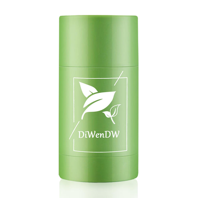 Green Tea Deep Cleanse Face Mask Stick,Moisturizing Oil Control Green Mud Clay Mask Stick for Face