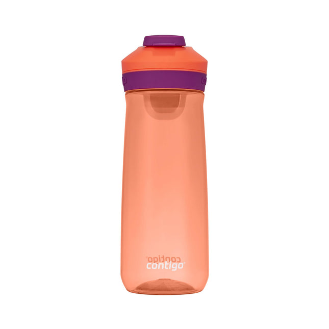 Contigo 1PC Kids Casey Water Bottle with Leak-Proof Lid, BPA-Free Plastic, Dishwasher Safe, Coral Plum or Blue Coral, 20 oz / 591 ml