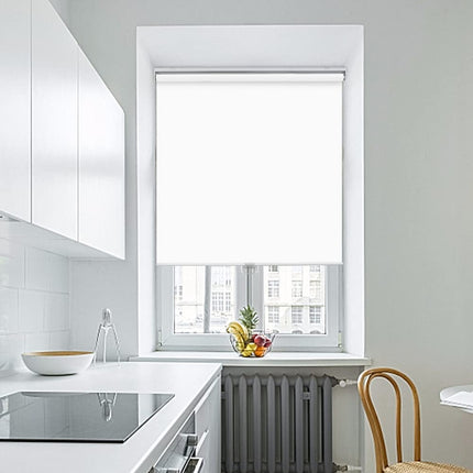 SEEYE Cordless Roller Window Shades, Blackout Roller Blinds for Window Treatments Waterproof Pull Down Blinds & Shades for Home Kitchen Bathroom Bedrooms 24" W x 72" L(61W x 183L cm), White