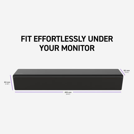 Creative Stage SE mini Compact Under-Monitor Soundbar with Bluetooth 5.3, USB Digital Audio, for PC and Mobile