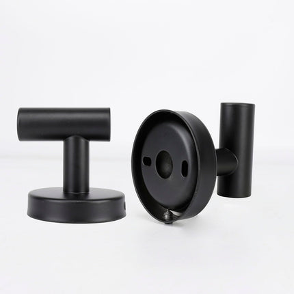 TocTen 3-PACK Wall-Mounted 304 Stainless Steel Towel/Coat Hook, Matte Black