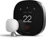 ecobee New 2022! Smart Thermostat Premium with Smart Sensor, Siri or Alexa Built in Air Quality Monitor, Black, LIKE NEW