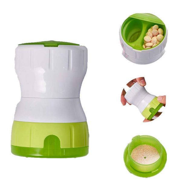 WOWHOUSE Pill Crusher Pill Cutter Pill Splitter Box, GREEN