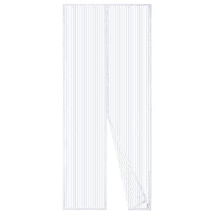 Apalus 36x83 inch Mesh Curtain Magnetic Screen Door, Magnetic Top-to-Bottom Seal Snaps Shuts Automatically, Keep Fresh Air in, WHITE BF003
