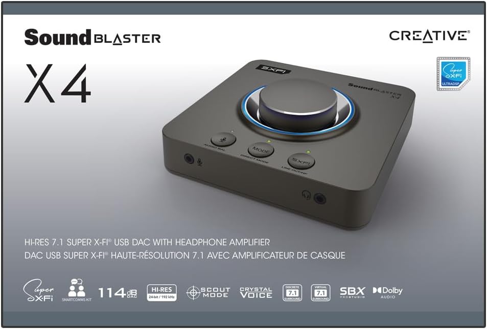 Sound Blaster X5 Carte son USB double DAC externe haute résolution avec Sound Blaster X5 Carte son USB double DAC externe haute résolution avec