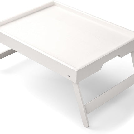 Bamboo Bed Table Tray with Foldable Legs, Large Breakfast Bed Tray with Handles for Food, Snack Small Laptop