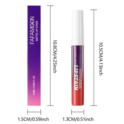 FAFAMOON Peel Off Lip Stain Tints, Liquid Lipstick Lip Stain Peel Off Long Lasting Waterproof for Women, Non-stick Cup Highly Pigmented Not Faded Smudge-proof