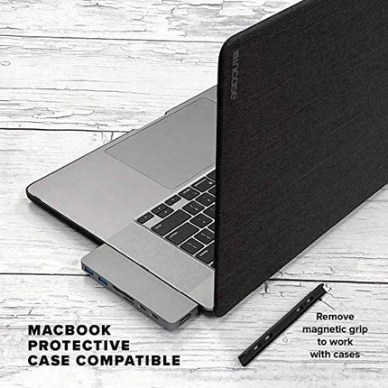 HyperDrive Duo 7-in-2 Hub - USB-C for MacBook Pro/Air - (HD28C-Gray)