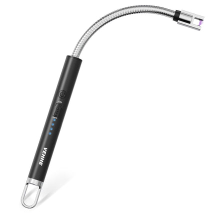 VEHHE Electric Lighter, 360° Flexible Neck, USB C Rechargeable, Black