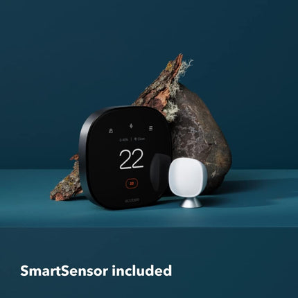 ecobee New 2022! Smart Thermostat Premium with Smart Sensor, Siri or Alexa Built in Air Quality Monitor, Black, LIKE NEW