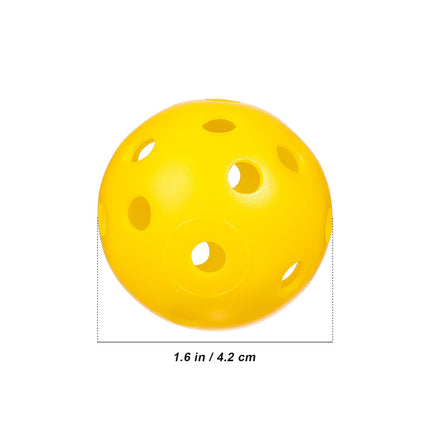 Ounona 24pcs Practice Golf Balls, Hollow Airflow Practice Golf Training Balls, Plastic Training Driving Range for Home Outdoor Indoor Games