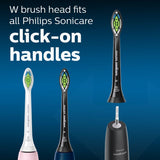 Philips Sonicare DiamondClean Replacement Brush Heads, Black, 2 Pack, HX6062/90