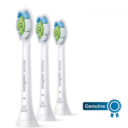 Philips Sonicare W DiamondClean Brush Heads, 3-Pack, 9 Month Supply, White - HX6063/65