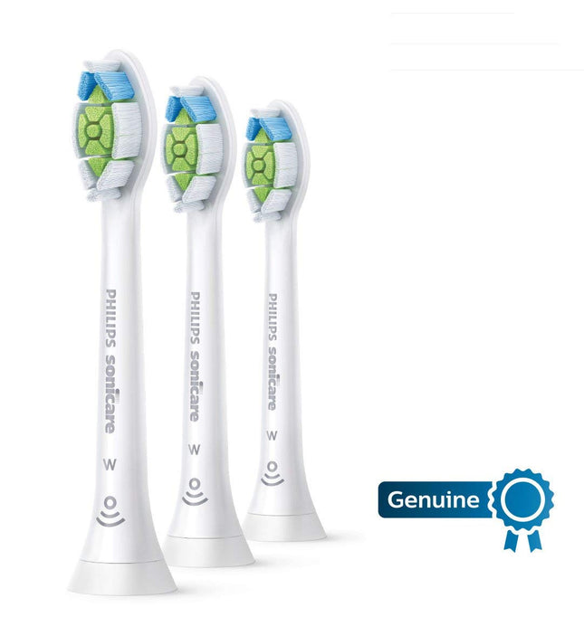 Philips Sonicare W DiamondClean Brush Heads, 3-Pack, 9 Month Supply, White - HX6063/65