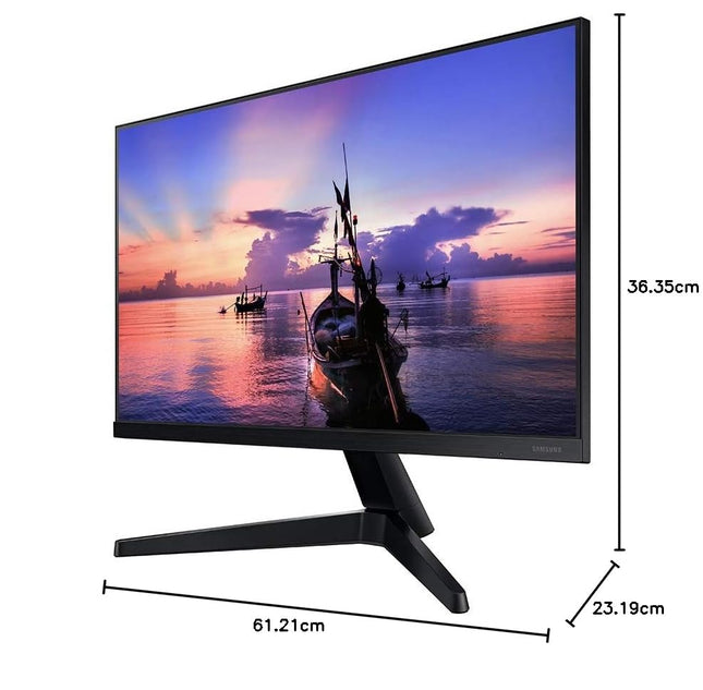 Samsung 27"  Screen LED-Lit Monitor 5ms 75Hz Eye-Saver Mode with Freesync, Black (LF27T350FHNXZA) -K