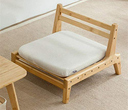 HUAWELL Seat Chair Detachable with Screws Japanese Balcony Chair with Cushion Accent Furniture Easy to Cary for Living Room