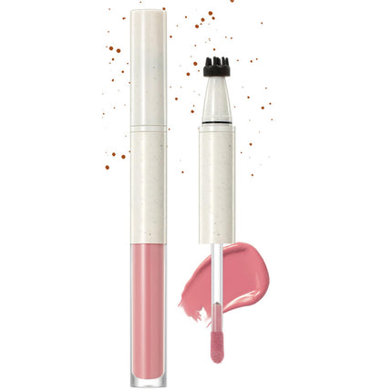 SPRINGSKY Liquid Face Blush Freckle Pen, Natural Dewy Cream Faux Freckle Stamp Pen 2 in 1 Makeup Natural Sunkissed Dewy Cheeks, Waterproof