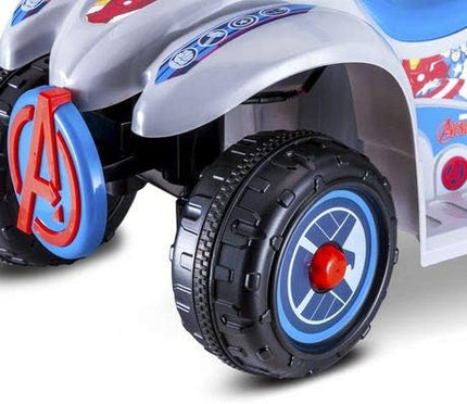 Kid Trax 6V Avengers Toddler Quad Gray, 04KT1451 , Grey