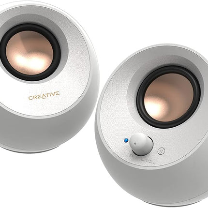 Creative Pebble V3 Minimalistic 2.0 USB-C Desktop Bluetooth Speakers Black