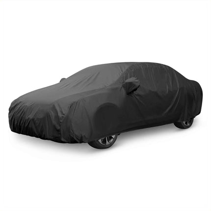 ATOCOVER 3XL Breathable Waterproof Car Cover with Mirror Pockets - All-Season Protection for SUV, Pickup Trucks, BLACK