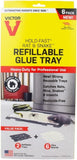 Victor Hold-Fast Refillable Glue Trays, 6-Pack - Heavy-Duty Pest Control for Rodents, Insects, and Snakes