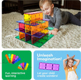 28pc PicassoTiles Jumbo Magnetic Building Blocks Set - 12"x9" and 3" Tiles, STEM Educational Toy