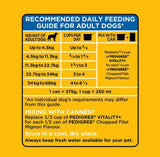 Pedigree Vitality+ Grilled Steak & Vegetable Flavour Dry Dog Food– 20kg bag (bb Feb 2025)