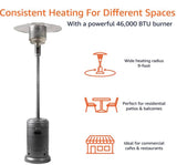 Amazon Basics Slate Gray Commercial Patio Heater, Gray